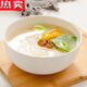 Tuojin Jingdezhen ceramic pure white bone china instant noodle bowl home creative simple tableware noodle bowl large bowl soup bowl large 6-inch Jinde noodle bowl