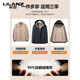LILANZ high-end hooded goose down down jacket men's winter new business casual thickened removable liner to keep out the cold Black L 175/92A Recommended 130-145 Jin Jin equals 0.5 kg