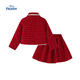 Disney children's clothing girls' suit spring and autumn 2026 new style children's red quilted jacket and skirt two-piece suit