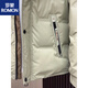 罗蒙（ROMON）立领羽绒服男士冬季2025年新款加厚轻奢高端白鸭绒休闲外套羽绒衫 米灰色3313 L