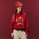 Champion Year of the Horse Series Champion Couple Hooded Sweatshirt Men's 2026 Spring New Red New Year Women's Red M