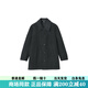 MUJI Labo Men's Cashmere Blend Short Stand Collar Coat Jacket 25th Autumn New Arrival Dark Gray S (165/84A)