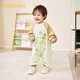 BALABALA balaOne BALABALA children's clothing baby jumpsuit 2025 new spring fashion fashionable and cute yellow coffee tone 00335 66cm