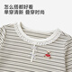 Yingshi shopping mall same style children's clothing children's long-sleeved T-shirt striped bottoming shirt knitted inner top for girls black and white stripes 80 cm