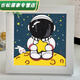 Framed diamond painting full of diamond astronaut 2023 new children's handmade diy crystal sticker astronaut 6197 astronaut + canvas diamond tool + wooden frame + color box