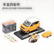 Central shopkeeper Wuling Electric Car Hongguang mini model car mini new energy car van truck alloy gift Rongguang container truck large cargo version silver 1 32