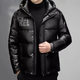 JASONWOOD luxury high-end brand glossy down jacket men's 2025 winter thickened cold-proof business casual bread jacket high-end black ready stock winter 2XL
