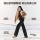 SIINSIIN Yang Mi's same style 6.0Pro straight pants 2025 new white velvet straight pants for women in winter thick and slim