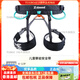 Decathlon (DECATHLON) children's rock climbing safety belt full body and half body climbing equipment mountaineering safety rope wear-resistant belt CE certification dark gray with light gray 6-12 years old