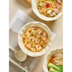 Tuojin Cream Style Ceramic Noodle Bowl Home 2025 New Large Bowl Soup Bowl Eating Noodle Bowl High-Looking Soup Noodle Bowl Instant Noodle Bowl 6-inch Noodle Bowl*1