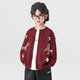 Duojia new clothes for the Year of the Horse, boys' sweaters, spring and autumn cartoon embroidery style jackets, children's inner warm sweaters, true red 110