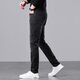 Canelin Kiskha jeans men's spring and autumn black slim feet Korean style trendy high-end elastic casual autumn long pants men 1048 black 29