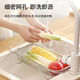 Jian Yang's hot model retractable thickened stainless steel sink drain basket sink vegetable basin kitchen household filter rack antibacterial grade drain + multi-purpose grab / extra small 8*8CM + cannot be expanded 8cm