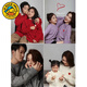 G.duck New Year's Parent-child Clothing Autumn and Winter Clothing Family of Three Mother and Daughter Clothing Western Style Sweaters Sweaters Winter Baby Red Large Size Red 155 Adult S (100 Jin Jin is equal to 0.5 kg or less