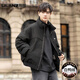 LILANZ official 2025 new men's high-end stand-up collar thickened down jacket winter trendy brand coat white duck down winter coat YR2558 black - flagship model L (120-135Jin Jin equals 0.5kg)