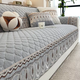 Yusenyi Thickened Snow Cotton Sofa Cushion Neil Clip Four Seasons Universal Bag Sofa Cover Fully Non-Slip Cushion Cover Winter Chenille - Thickened Cotton Sofa (Bean Green) Width 90x Length 280cm (One piece is not a complete set)