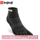 Injinji five-finger socks mid-tube thin professional waterproof blister running socks coolmax sports quick-drying toe socks black M (40.5-44)