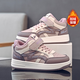 Warrior Girls' Cotton Shoes Winter Children's Warm Sports Shoes Plus Velvet Cotton Shoes WZ-B048L Light Purple/Purple/M36