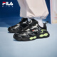 FILA Children's Shoes Running Shoes 2026 Spring New Men's and Women's Retro Running Shoes for Middle and Large Children Magic Stone Black/Castle Gray-BK 38 Inner Length 23.5cm