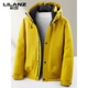 LILANZ workwear down jacket men's winter 2025 new high-end duck down top casual hooded jacket men's trendy orange M