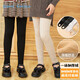 Ice and snow kapok children's leggings, girls' thickened velvet, autumn and winter tights, twist pantyhose, medium and large children's white warm pants that can be worn outside