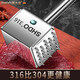Shandahuang (SHDO) Немецкий молоток для разрыхления мяса Shandahuang 316 из нержавеющей стали для твердого стейка, специальный молоток для чистки мяса зубной нитью, игла для мяса, молоток для разрушения сухожилий, молоток для разрыхления мяса Hamburg 316, двусторонний/твердый 33,6*7,7 см