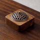 Shantou Lincun retro walnut incense burner household sandalwood seal solid wood ornaments walnut incense burner style 2
