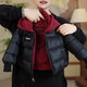 HAL.DUCK Down Jacket Boys Winter Cotton Jacket 2025 Winter New Style Baby Girl Reversible Double Wear Plus Padded Thickening Cotton Jacket Wine Red Reversible Cotton Jacket 100 cm (2-3 years old height 85cm-95cm)