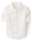 GYMBOReeGymboree Boys and Toddlers Long Sleeve Linen Button-Down Shirt, Pure White, 7 Pure White 7