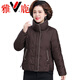 Yalu Light and Thin 2026 Middle-aged Mom Winter White Duck Down Down Jacket Temperament Looks Young, Middle-aged and Old Women Autumn and Winter Jacket Brown_Freight Insurance_Quality Guarantee L_Recommended 85-105Jin Jin equals 0.5 kg