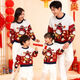G.duck Year of the Horse parent-child clothing for a family of three long-sleeved sweaters 2026 autumn and winter new children's knitted mother-daughter red New Year's greetings clothes Horse head red sweater 80