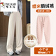 Woodpecker goose down trousers for women's outer wear 2026 winter new wide-leg straight pants, cold-proof and warm at minus 40 degrees in the northeast, light and beige for small people (recommended under 155CM) thin M 100-110Jin Jin is equal to 0.5 kg