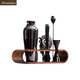 MPPMCK German imported cocktail shaker set Italian French jazz black cocktail shaker set wooden frame bar tool shaker jazz black classic