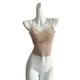 2024 lace suspender belt breast padded vest for women French hot tube top beautiful back inner layering pure desire white top white one size