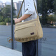 RSRDDY men's canvas bag shoulder crossbody bag multi-layer large capacity labor protection tool bag electrician tool bag durable business trip bag extra large brown