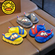 G.duck Ultraman cotton slippers for children and babies in autumn and winter waterproof anti-slip plus plush slippers cartoon boy slippers gray size 24-25 inner length 15cm1-2 years old