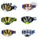 After-trip goggles, outdoor sports glasses, off-road mountaineering, windproof, cycling, large frame, all-inclusive ski protection, red frame + red film
