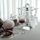 VIANASA S French high-end stainless steel rotating decanter home tumbler fast rotating red wine crystal stainless steel gyro decanter