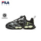 FILA Children's Shoes Running Shoes 2026 Spring New Men's and Women's Retro Running Shoes for Middle and Large Children Magic Stone Black/Castle Gray-BK 38 Inner Length 23.5cm