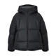 JACK&JONES boys spring fashion versatile down jacket loose hooded comfortable warm long-sleeved trendy top 226112042 E43 pure black L (180)