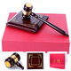 Judge Ling Yuxun's hammer court gavel mock court props court hammer auction hammer props Judge Zhou's hammer lawyer hammer Judge's hammer - red (hammer + base)