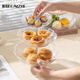 Caizhi (Caizhi) Livre de luxe léger Livrage salon Table Table Bac Candy Candy Childy Fruit Fruit Dessert Tray Bear Ouss à trois couches CZ6996