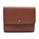 COACH9 Classic Brand Snap Cowhide Wallet Regular Men's Brown Default Basic Pack (Bag + Dust Bag)