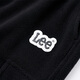 Lee children's sweatpants 2025 autumn and winter loose legged trousers for boys and girls black 130