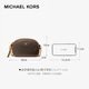MICHAEL KORS gift luxury MK women's bag JET SET CHARM shoulder crossbody bag round cake bag small dark brown