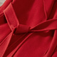 Shandubila New Year Red Long 100% Wool Coat Women's Winter Women's Waist Slimming Double-sided Woolen Commuting Coat