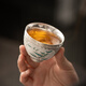 SUSHI CERAMICS gilt silver bamboo master cup intangible cultural heritage master Zheng Wenqiang's tea cup 100ml souvenir gift