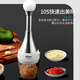 Olodo semi-automatic garlic stirrer, garlic puller, manual garlic masher, garlic masher, garlic masher, garlic press, manual meat grinder, mincer, three-layer cutter*1+na cup*1
