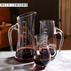 Tuojin German imported high-quality large-capacity red wine decanter with scale, crystal glass white wine dispenser, old 7-character handle with scale_single 1400ml