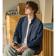 TonLion 2026 spring new men's denim long-sleeved shirt lapel cardigan jacket simple American style commuting style